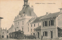 CORBELIN (isère) - L'Hôtel De Ville. (train) - Treinen