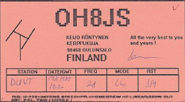 AK 213519 QSL - Finland - Oulunsalo - Amateurfunk
