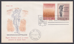 Vatican City 1962 Private FDC Farming, Agriculture, Wheat, Sheep, Christian, Christianity, First Day Cover - Briefe U. Dokumente