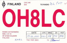 AK 213523 QSL - Finland - Kajaani - Radio-amateur