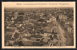 AK Anvers, Vue Panoramique Vers La Gare Centrale, Vue Prise Des Torengebouwen  - Autres & Non Classés