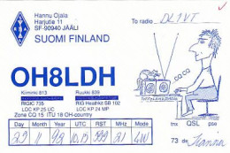 AK 213525 QSL - Finland - Jääli - Radio Amateur
