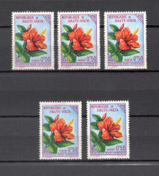 HAUTE VOLTA  N° 113   CINQ EXEMPLAIRES   NEUF SANS CHARNIERE  COTE 0.75€    FLEUR FLORE - Upper Volta (1958-1984)