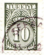 1959 - TURQUIA - SELLO DE SERVICIO - YVERT 57 - Gebruikt