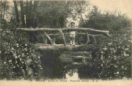 49 - Angers - Jardin Des Plantes - Passerelle Rustique - Animée - Enfants - CPA - Oblitération Ronde De 1922 - Voir Scan - Angers