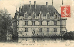 37 - Azay Le Rideau - Le Château - Correspondance - Oblitération Ronde De 1914 - CPA - Voir Scans Recto-Verso - Azay-le-Rideau