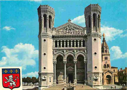 69 - Lyon - Basilique Notre Dame De Fourvière - Blasons - Carte Neuve - CPM - Voir Scans Recto-Verso - Autres & Non Classés