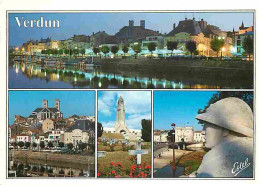 55 - Verdun - Multivues - Flamme Postale - CPM - Voir Scans Recto-Verso - Verdun