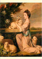 Art - Peinture - Reynolds - Lady Mary Leslie - Moutons - CPM - Voir Scans Recto-Verso - Peintures & Tableaux