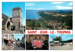 50 - Saint Jean Le Thomas - Multivues - Automobiles - Flamme Postale - CPM - Voir Scans Recto-Verso - Autres & Non Classés