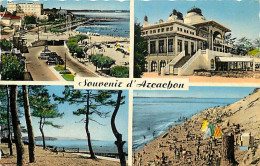 33 - Arcachon - Multivues - Scènes De Plage - Automobiles - CPM - Voir Scans Recto-Verso - Arcachon