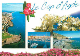 34 - Le Cap D'Agde - Multivues - Fleurs - Bateaux - CPM - Voir Scans Recto-Verso - Agde