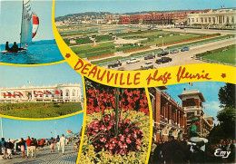 14 - Deauville - Multivues - Automobiles - Jockey - Chevaux - Fleurs - CPM - Voir Scans Recto-Verso - Deauville