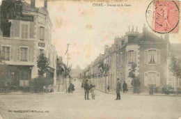 58 - Cosne Cours Sur Loire - Avenue De La Gare - Animée - Correspondance - CPA - Voir Scans Recto-Verso - Cosne Cours Sur Loire