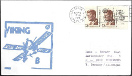 US Space Cover 1975. Mars Probe "Viking 2" Launch. NASA Cachet - United States