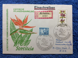 DDR - 1983 R-brief Aus Magdeburg. SST "Exotische Pflanzensammlung. Städtische Gewächshäuser" (2DMK010) - Cartas & Documentos