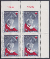 1977 , Mi 1558 ** (2) - 4er Block Postfrisch - Den Opfern Für Die Freiheit Österreichs - Nuevos