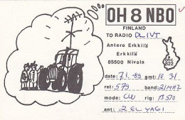 AK 213532 QSL - Finland - Nivala - Amateurfunk