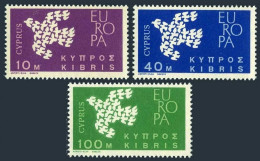 Cyprus 1961 Europa CEPT (**)  Mi 197-99 - €2,-; Y&T 189-91 - Ungebraucht