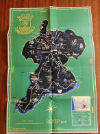 Dépliant Touriste Avec Carte Marco De Canaveses Chemin De Fer Douro Vin Du Porto C. 1940 Portugal Tourist Flyer With Map - Dépliants Turistici