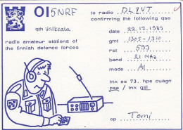 AK 213537 QSL - Finland - Valkeala - Radio Amateur