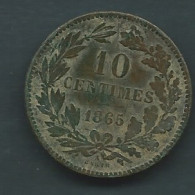 Pièce LUXEMBOURG Monnaie De 10 Centimes 1865-- PIEB 25307 - Luxemburg