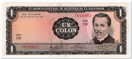 EL SALVADOR,1 COLON,1972,P.115,AU - Giamaica