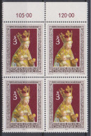 1977 , Mi 1562 ** (5) - 4er Block Postfrisch - Weihnachten 1977 - Nuevos