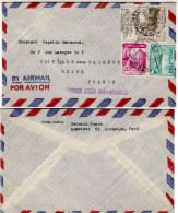 PERU 1947 AIRMAIL LETTER SENT FROM AREQUIPA TO SEINE - Perù