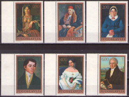 Yugoslavia 1971 - Art, Portraits - Mi 1438-1443 - MNH**VF - Neufs