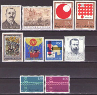 Yugoslavia 1971 - LOT - MNH**VF - Unused Stamps