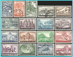 GREECE -GRECE- HELLAS 1961:"Tourist Issue" Complet  Set Used. - Usados