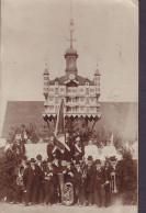 Bayern PPC Freiwillige Feuerwehr Mit Orkester & Fahne BUCH A. E... 1907 TRAUNSTEIN Echte REal Photo (3 Scans) - Augsburg