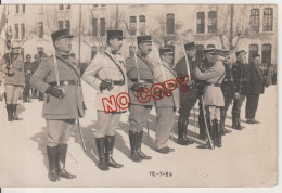 Fixe Carte Photo Militaire Non Divisé Laugier Nîmes 12 Janv 1921 Remise Décoration 19 è Rgt - Regimente