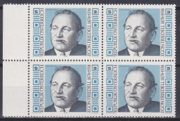 1978 , Mi 1566 ** (2) - 4er Block Postfrisch -  100. Geburtstag Von Egon Friedell - Nuevos