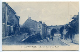 Ecrite En 1928 * LÉROUVILLE Rue Des Carrières ( Petite Animation ) Dos Vert * D.D. Phototypie Daniel Delboy - Lerouville