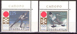 Yugoslavia 1972 - Sport, Winter Olympic Games In Saporo - Mi 1447-1448 - MNH**VF - Ongebruikt