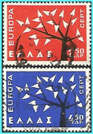 GREECE-GRECE - HELLAS 1962:  Europa CEPT  Compl Set Used - Oblitérés