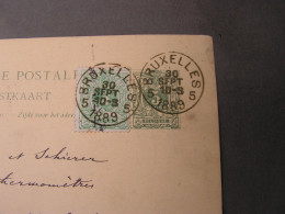 Beögien 1889  Alte Karte - Postkarten 1871-1909