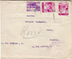 PERU 1947 AIRMAIL R - LETTER SENT TO PARIS - Perù