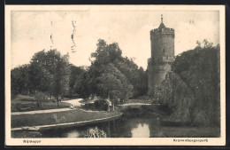 AK Nijmegen, Kronenburgerpark, Blick Zum Turm  - Nijmegen