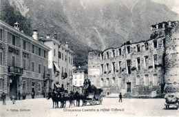 Chiavenna (Sondrio) - Piazza Castello, Albergo Conradi E Diligenza - Sondrio