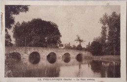 CPSM Circulée 1949 , L'Évêque (Sarthe) - Le Pont Romain  (185) - Autres & Non Classés