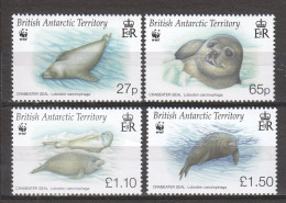 British Antarctic Territory 2009 Mi 505-508 MNH WWF - CRABEATER SEAL - Ongebruikt