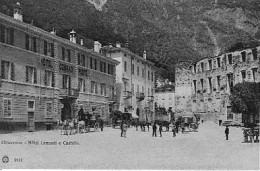 Chiavenna (Sondrio) - Piazza Castello, Albergo Conradi E Diligenze - Sondrio