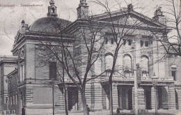 Norway PPC Kristiania - Nationalteatret Eberh. B. Oppi Kunstforlag. KRISTIANIA H. 1925? KJØBENHAVN Ø. Denmark (2 Scans) - Noorwegen