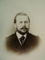 Photo CDV Anonyme  Portrait Homme Barbu (Guillaume Wantz)   Sec. Emp. CA 1865 - L449 - Anciennes (Av. 1900)