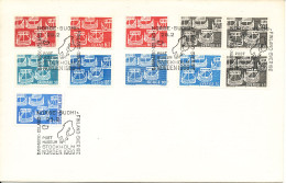 Joint Issue Norway - Sweden - Denmark - Finland And Iceland Nordic Norden FDC 28-2-1969 Complete With 11 Stamps - Joint Issues