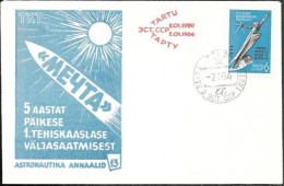 Soviet Space Cover 1964. Moon Probe "Luna 1" 5th Anniv - Rusland En USSR