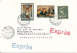 Vatican Express Cover Sent To Germany 2-6-1978 - Briefe U. Dokumente